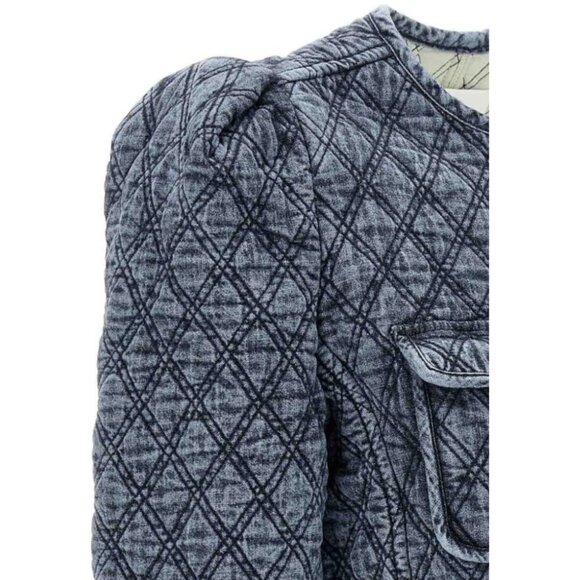 Isabel Marant Étoile Deliona Quilted Jacket – Light Blue | Size 2 - Picture 16 of 16